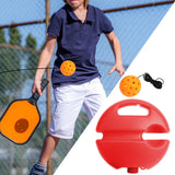 Maxbell Pickleball Trainer Pickleball Ball with Cord Rebound Practice Ball for Sport Red with Orange Ball