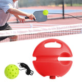 Maxbell Pickleball Trainer Pickleball Ball with Cord Rebound Practice Ball for Sport Red with Green Ball