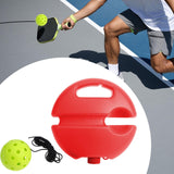 Maxbell Pickleball Trainer Pickleball Ball with Cord Rebound Practice Ball for Sport Red with Green Ball