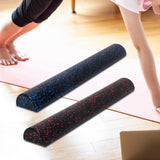 Maxbell Muscle Roller Balance Training Back Neck Legs Massage Half Round Foam Roller Black Blue