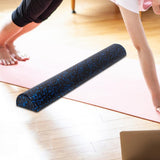 Maxbell Muscle Roller Balance Training Back Neck Legs Massage Half Round Foam Roller Black Blue