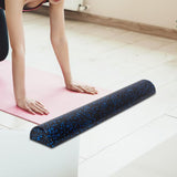 Maxbell Muscle Roller Balance Training Back Neck Legs Massage Half Round Foam Roller Black Blue