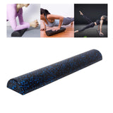 Maxbell Muscle Roller Balance Training Back Neck Legs Massage Half Round Foam Roller Black Blue
