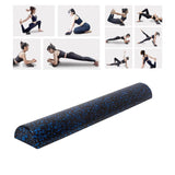 Maxbell Muscle Roller Balance Training Back Neck Legs Massage Half Round Foam Roller Black Blue
