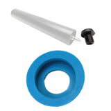 Maxbell Billiard Cue Bottom Practical Durable Portable Spare Part Pool Cue Block End Blue