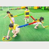 Maxbell Cooperative Stretch Rope Kids Dynamic Movement Exercise Prop Resistance Band 4m