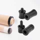Maxbell Pool Cue Joint Protector Black Protect Shaft and End Joint Pin Protector Cap