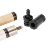 Maxbell Pool Cue Joint Protector Black Protect Shaft and End Joint Pin Protector Cap