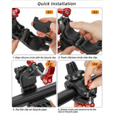 Maxbell Handle Bar Mount Rack Bike Handlebar Action Cameras Mount for Mountain Bikes