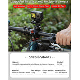 Maxbell Handle Bar Mount Rack Bike Handlebar Action Cameras Mount for Mountain Bikes