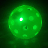 Maxbell LED Pickleball Balls 74mm 40 Holes Pickleballs for Indoor Night Play Outdoor 12pcs