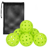 Maxbell LED Pickleball Balls 74mm 40 Holes Pickleballs for Indoor Night Play Outdoor 12pcs