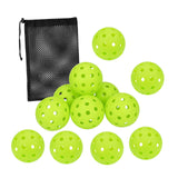 Maxbell LED Pickleball Balls 74mm 40 Holes Pickleballs for Indoor Night Play Outdoor 12pcs
