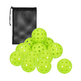 Maxbell LED Pickleball Balls 74mm 40 Holes Pickleballs for Indoor Night Play Outdoor 12pcs