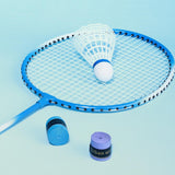 Maxbell Badminton Rackets 2 Pieces Shuttlecock Racket for Training Practice Advanced Blue