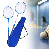 Maxbell Badminton Rackets 2 Pieces Shuttlecock Racket for Training Practice Advanced Blue