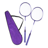 Maxbell Badminton Rackets 2 Pieces Shuttlecock Racket for Training Practice Advanced Violet
