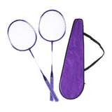 Maxbell Badminton Rackets 2 Pieces Shuttlecock Racket for Training Practice Advanced Violet