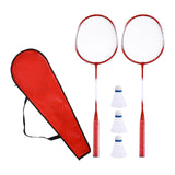 Maxbell Badminton Rackets Set 670mm for Indoor Outdoor Sports Backyard Game Advanced Red