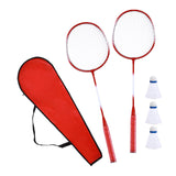 Maxbell Badminton Rackets Set 670mm for Indoor Outdoor Sports Backyard Game Advanced Red