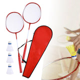 Maxbell Badminton Rackets Set 670mm for Indoor Outdoor Sports Backyard Game Advanced Red