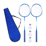 Maxbell Badminton Rackets Set 670mm for Indoor Outdoor Sports Backyard Game Advanced Blue