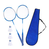 Maxbell Badminton Rackets Set 670mm for Indoor Outdoor Sports Backyard Game Advanced Blue