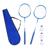 Maxbell Badminton Rackets Set 670mm for Indoor Outdoor Sports Backyard Game Advanced Blue