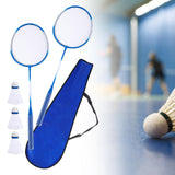 Maxbell Badminton Rackets Set 670mm for Indoor Outdoor Sports Backyard Game Advanced Blue