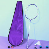 Maxbell Badminton Rackets Set 670mm for Indoor Outdoor Sports Backyard Game Advanced Violet