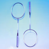 Maxbell Badminton Rackets Set 670mm for Indoor Outdoor Sports Backyard Game Advanced Violet