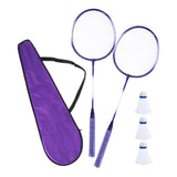 Maxbell Badminton Rackets Set 670mm for Indoor Outdoor Sports Backyard Game Advanced Violet