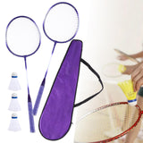 Maxbell Badminton Rackets Set 670mm for Indoor Outdoor Sports Backyard Game Advanced Violet