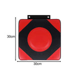 Maxbell Boxing Wall Target PU Leather Wall Focus Target for Gym Fitness Martial Arts M Red