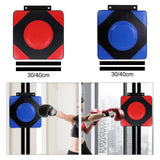 Maxbell Boxing Wall Target PU Leather Wall Focus Target for Gym Fitness Martial Arts M Red