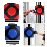 Maxbell Boxing Wall Target PU Leather Wall Focus Target for Gym Fitness Martial Arts M Red