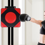 Maxbell Boxing Wall Target PU Leather Wall Focus Target for Gym Fitness Martial Arts M Red