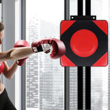 Maxbell Boxing Wall Target PU Leather Wall Focus Target for Gym Fitness Martial Arts M Red