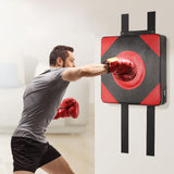 Maxbell Boxing Wall Target PU Leather Wall Focus Target for Gym Fitness Martial Arts M Red