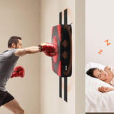 Maxbell Boxing Wall Target PU Leather Wall Focus Target for Gym Fitness Martial Arts M Red