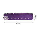 Maxbell Yoga Mat Bag Breathable Fitness Pouch Canvas Wear Resistant Yoga Mat Carrier Purple