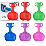 Maxbell Snow Sled Skiing Board Heavy Duty Large Snow Luge for Boys Girls Kids Adults Red