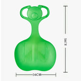 Maxbell Snow Sled Skiing Board Heavy Duty Large Snow Luge for Boys Girls Kids Adults Green