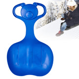 Maxbell Snow Sled Skiing Board Heavy Duty Large Snow Luge for Boys Girls Kids Adults Blue