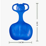 Maxbell Snow Sled Skiing Board Heavy Duty Large Snow Luge for Boys Girls Kids Adults Blue