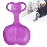 Maxbell Snow Sled Skiing Board Heavy Duty Large Snow Luge for Boys Girls Kids Adults Purple