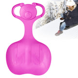Maxbell Snow Sled Skiing Board Heavy Duty Large Snow Luge for Boys Girls Kids Adults Rose Red