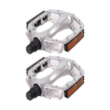 Maxbell Bicycle Pedals Durable Mountain Bike Pedals for Mountain Bikes Universal BMX Silver