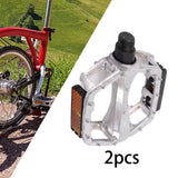 Maxbell Bicycle Pedals Durable Mountain Bike Pedals for Mountain Bikes Universal BMX Silver