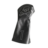 Maxbell Golf Driver Head Cover Skull Fits Driver Professional 1 Wood Golf Club Cover Black